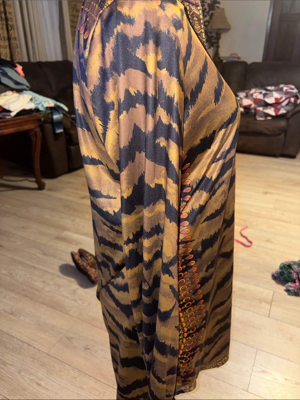 Fashion Nova Brown & Black Animal-Print Midi Dress - Picture 2 of 6